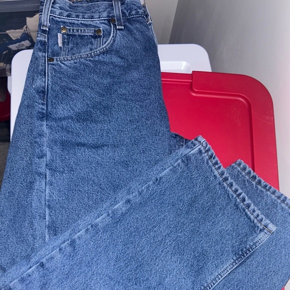 Carhartt Classic Blue Straight Jeans with flannel lining - Picture 5 of 5